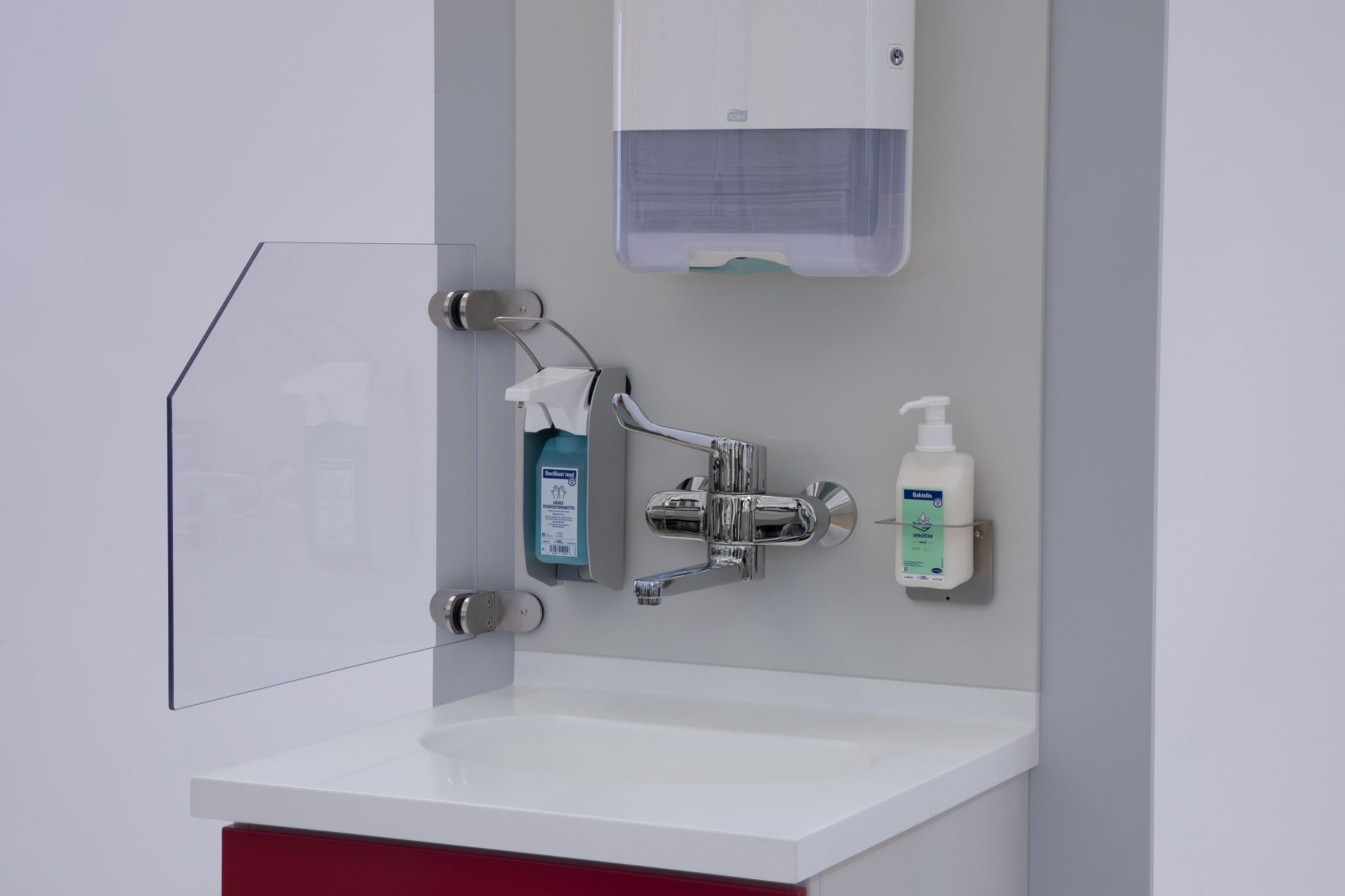 Handwaschplatz mit Waschbecken aeroSTOP® - Becker